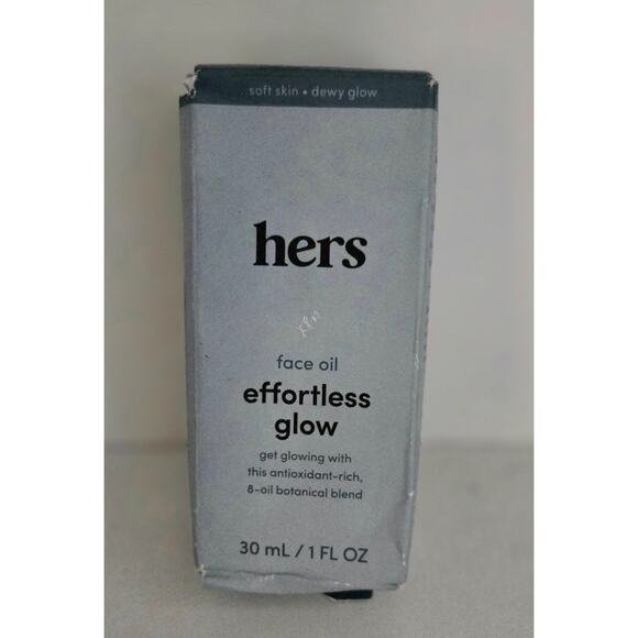 Hers Effortless Glow Face Oil 1 FL OZ Antioxidant-Rich, 8-Oil Botanical Blend - Picture 1 of 10